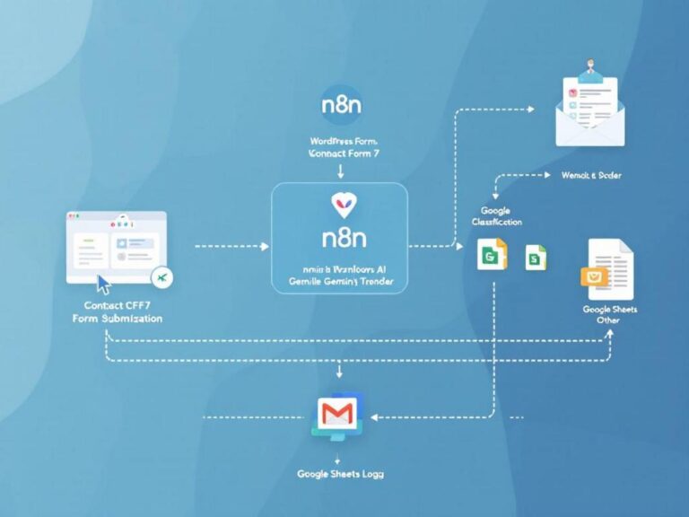 Automate WordPress Contact Form (CF7) Responses and Classification with Gemini | n8n workflow template
